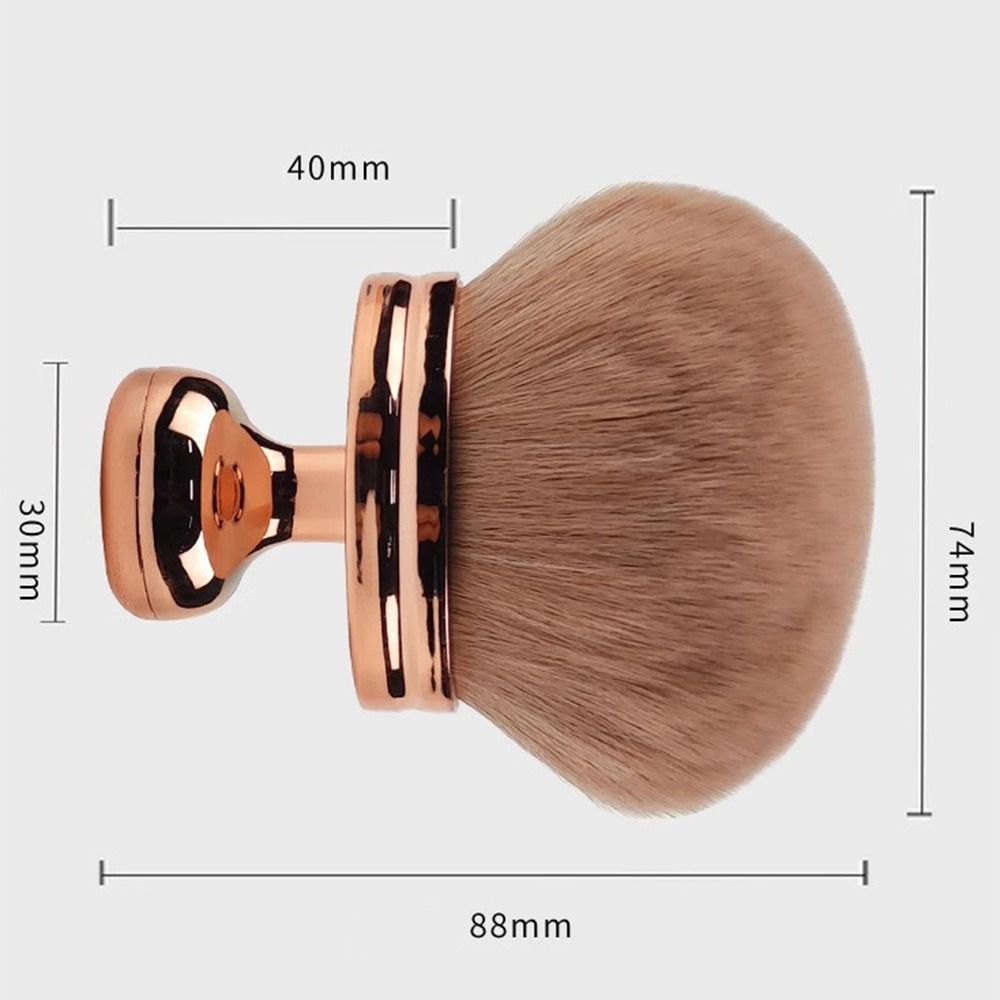 Pincel de maquiagem corporal extra grande, portátil, cabelo sintético macio, profissional, kabuki, 74mm, cabeça larga, base, bronzeadores