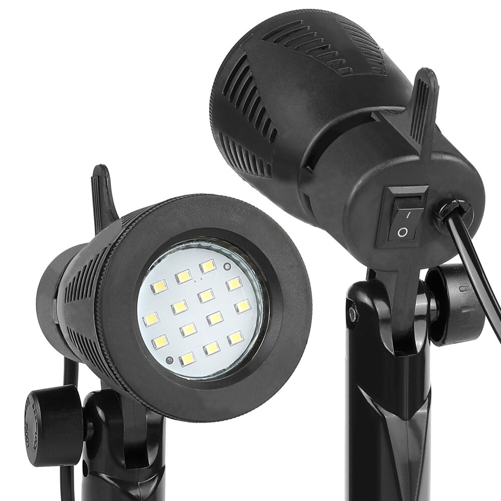 Mini lampe à lumière continue 3800-5500K, 2 pièces, Portable, froide et chaude, pour Studio Photo et vidéo