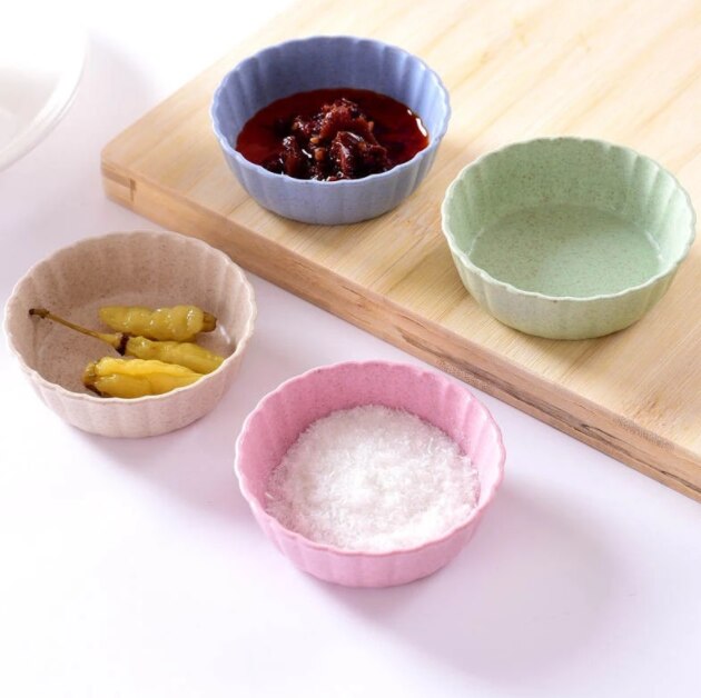 Tableware Bowl Heart Shape Lightweight Seasoning Bowl Food Sauce Kitchen Accessories Dish Appetizer Plates for Kitchen tools