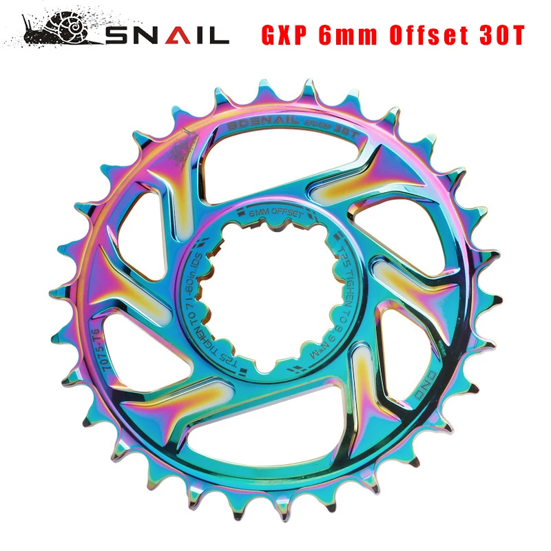 Gxp Bike Mtb Mountainbike 30T/32T/34T/36T/38T Crown fiets Kettingblad Voor Sram 11/12S Nx Xx Xo Gx GXP11 Enkele Schijf Lade Goedkope: Plating 6mm 30T