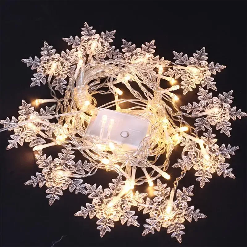 3,5 m Weihnachten Schneeflocke führte Lichterketten blinkende Lichterketten Vorhang Lichter Phantasie Party Neujahr Dekoration
