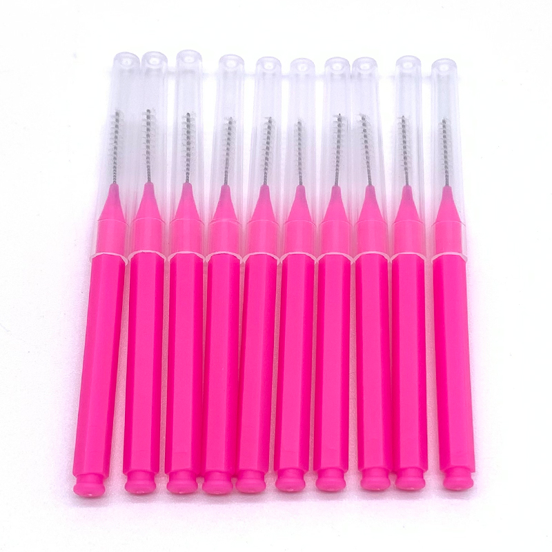 Cepillo permanente para cejas de pequeño, cepillos para levantar cejas, Mini cepillo para extensión de pestañas, herramienta de maquillaje: YELLOW