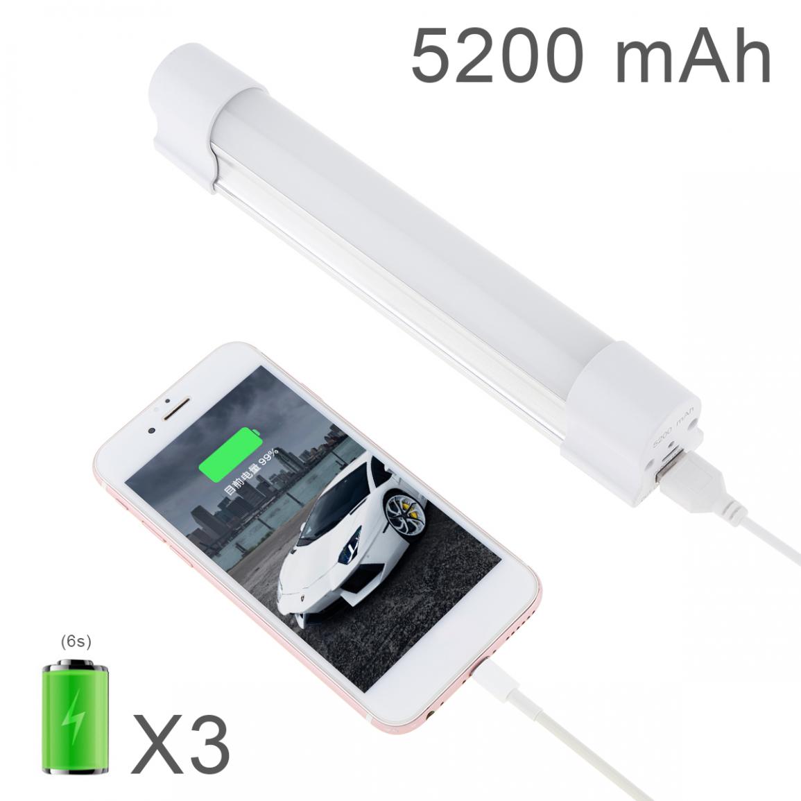 Multi-function Wireless LED Fluorescent Lamp Rechargeable with 5 Modes for Outdoor Camping