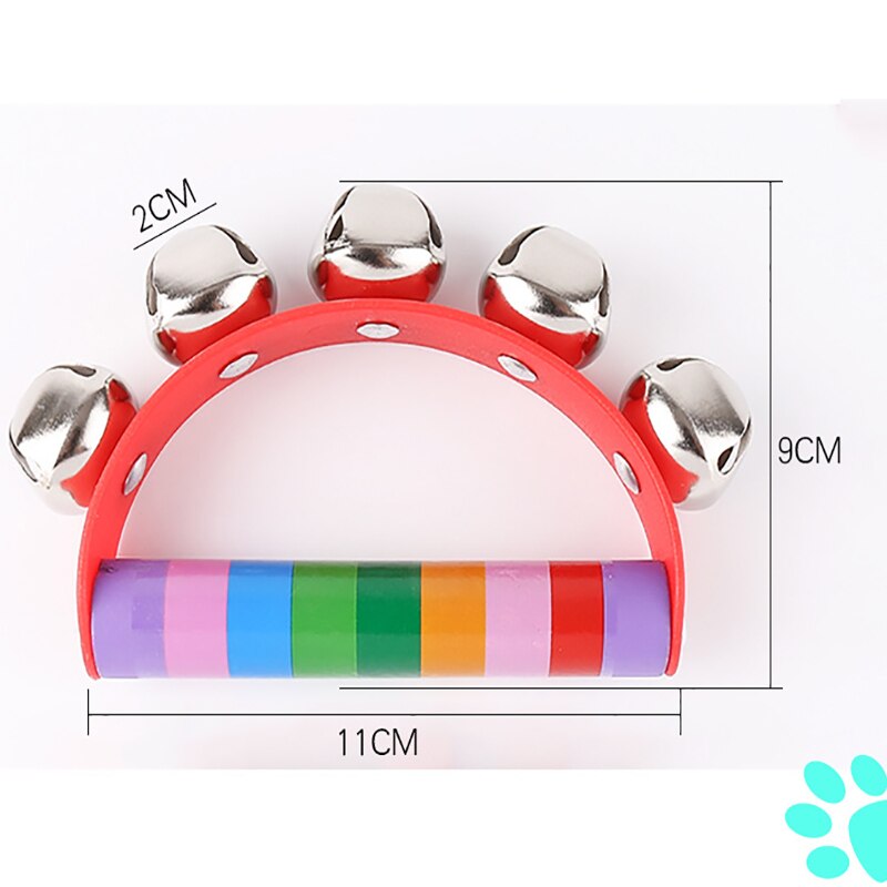 Half-round Color Handbell Baby Rattles Toys Safety Toddler Boy Girl Hand Shake Bell Ring Funny Educational Toys Kids