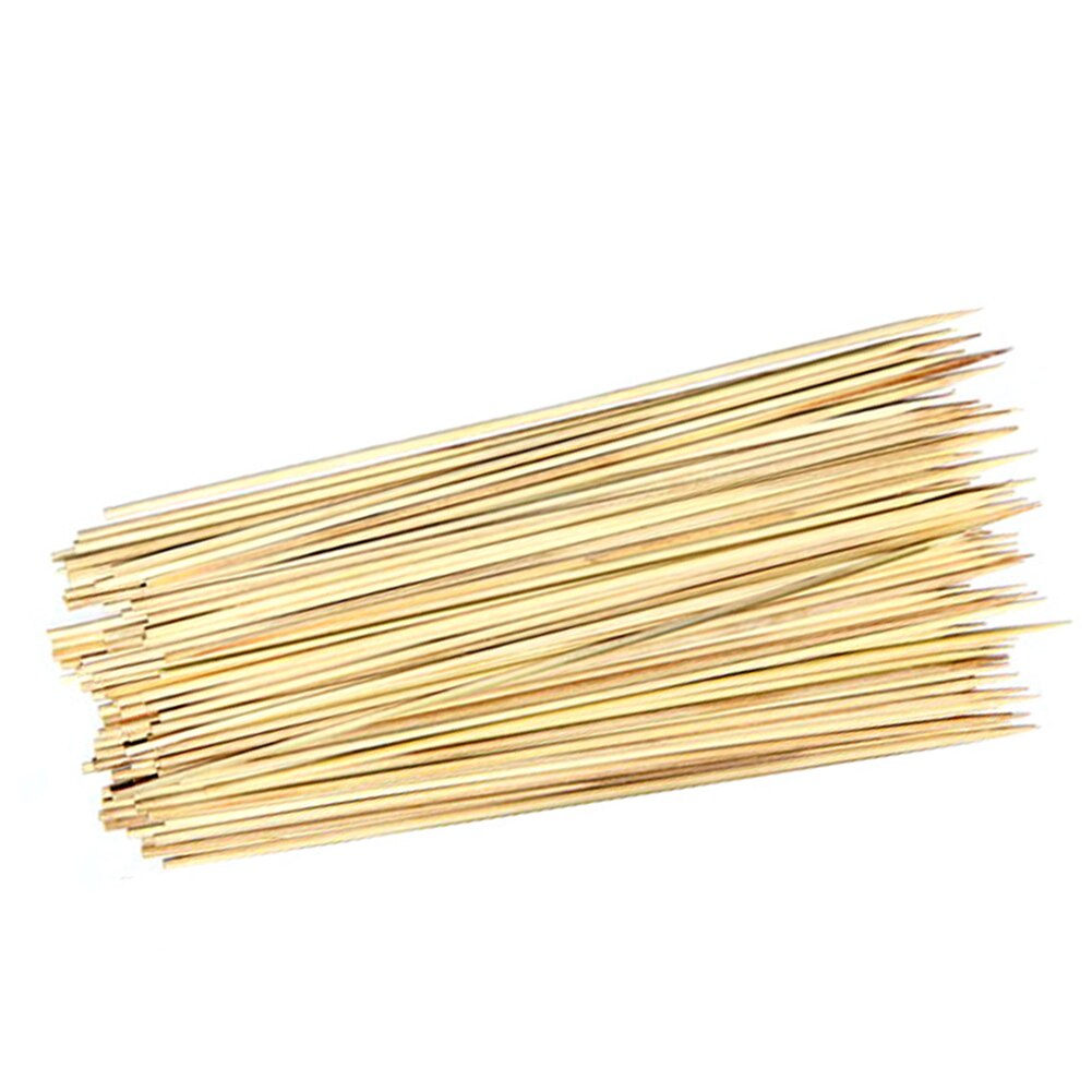 20Cm * 3Mm Bbq Bamboe Stokjes Bamboe Spiesjes Grill Shish Kabob Wood Sticks Barbecue Bbq Gereedschap