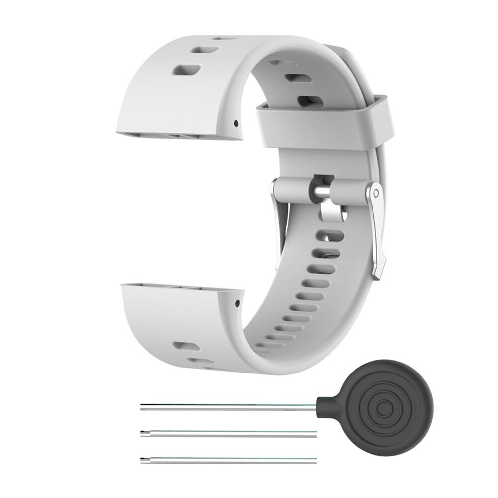 Bracelet en Silicone pour Polar V800 montre intelligente réglage de remplacement Sport bande étanche pour Polar V800 bracelet de montre bracelet: WHITE