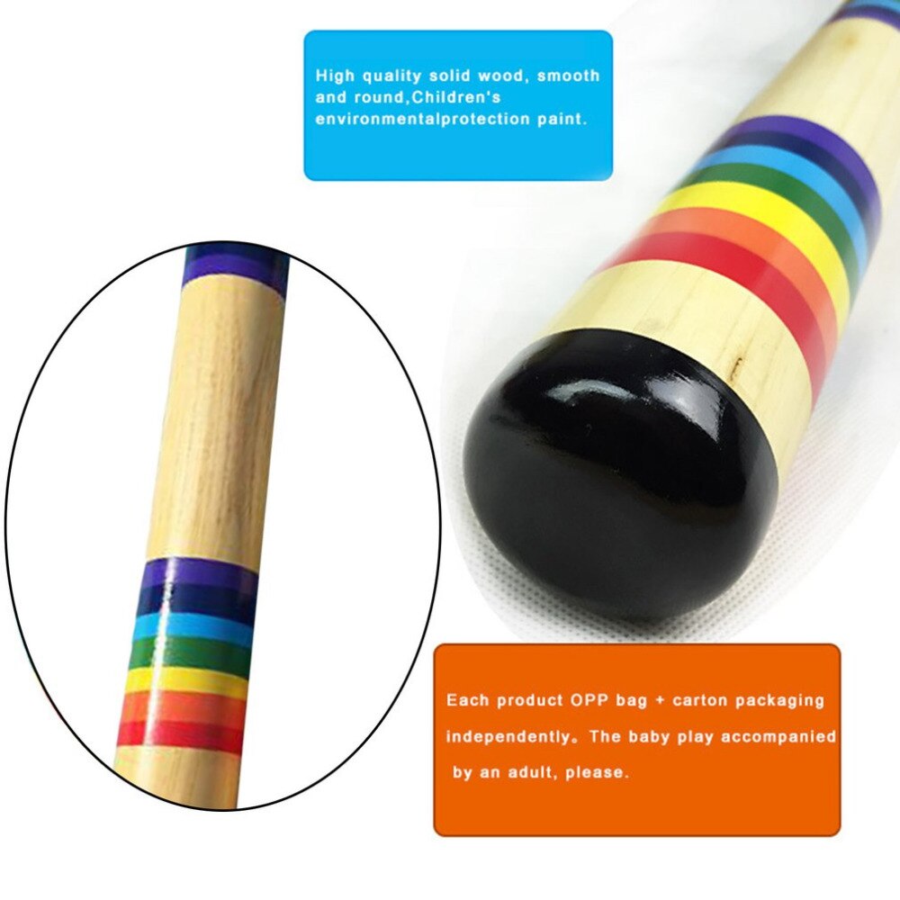 Rainmaker shaker massivt træ farverigt sand lyd maker hånd ryster legetøj musikalsk tidlig uddannelsesinstrument populært for børn