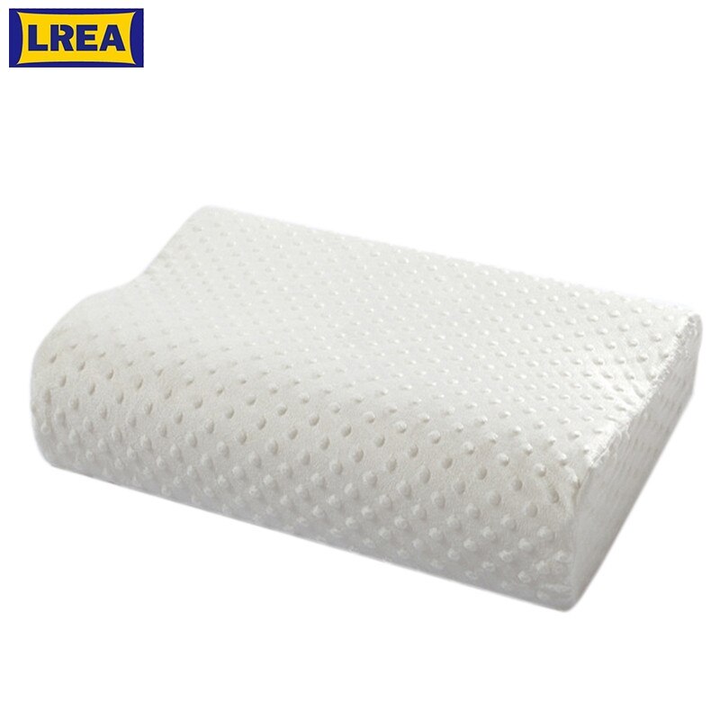 Lrea 40*25 Cm Orthopedische Nek Kussen Fiber Trage Rebound Memory Foam Cervicale Gezondheidszorg Orthopedische Latex