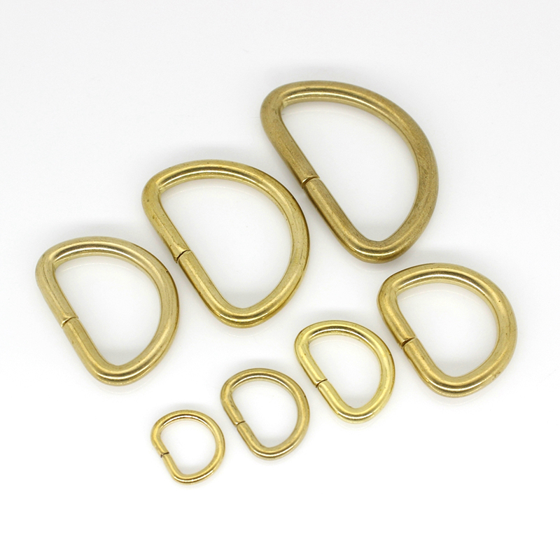 2 Stck Solide Durcheinander D Ringe Schnallen für Tasche Gurt Gürtel Geldbörse Gurtband Hund Kragen 10-38mm Innen breite Leder Handwerk DIY Zubehör