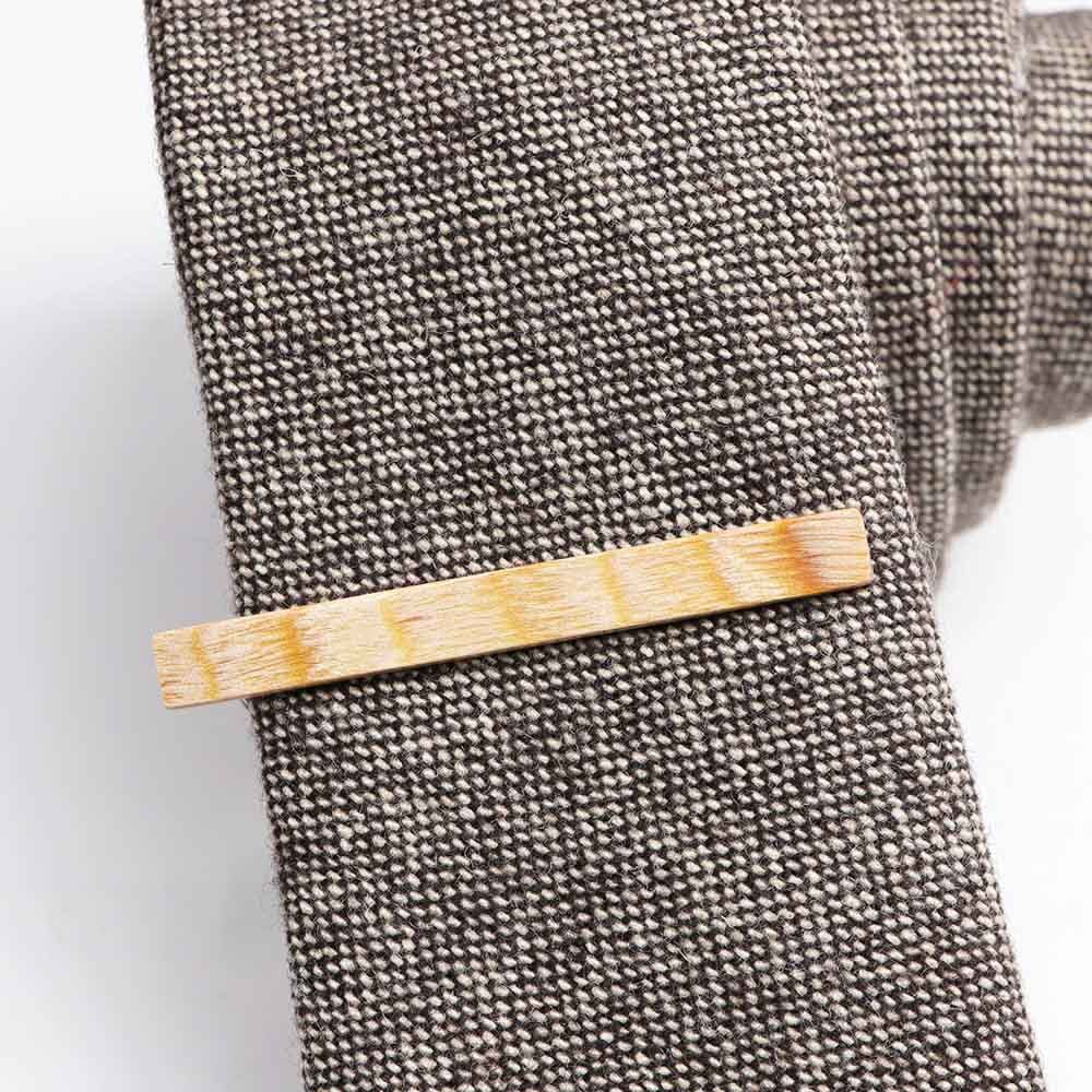 Classy Houten Metalen Tie Clips 6 cm &amp; 4.5 cm Trendy Mannen Accessoires Mannelijke Zakelijke Banket Bar Casual Stropdas Clips sluiting Mens: 5