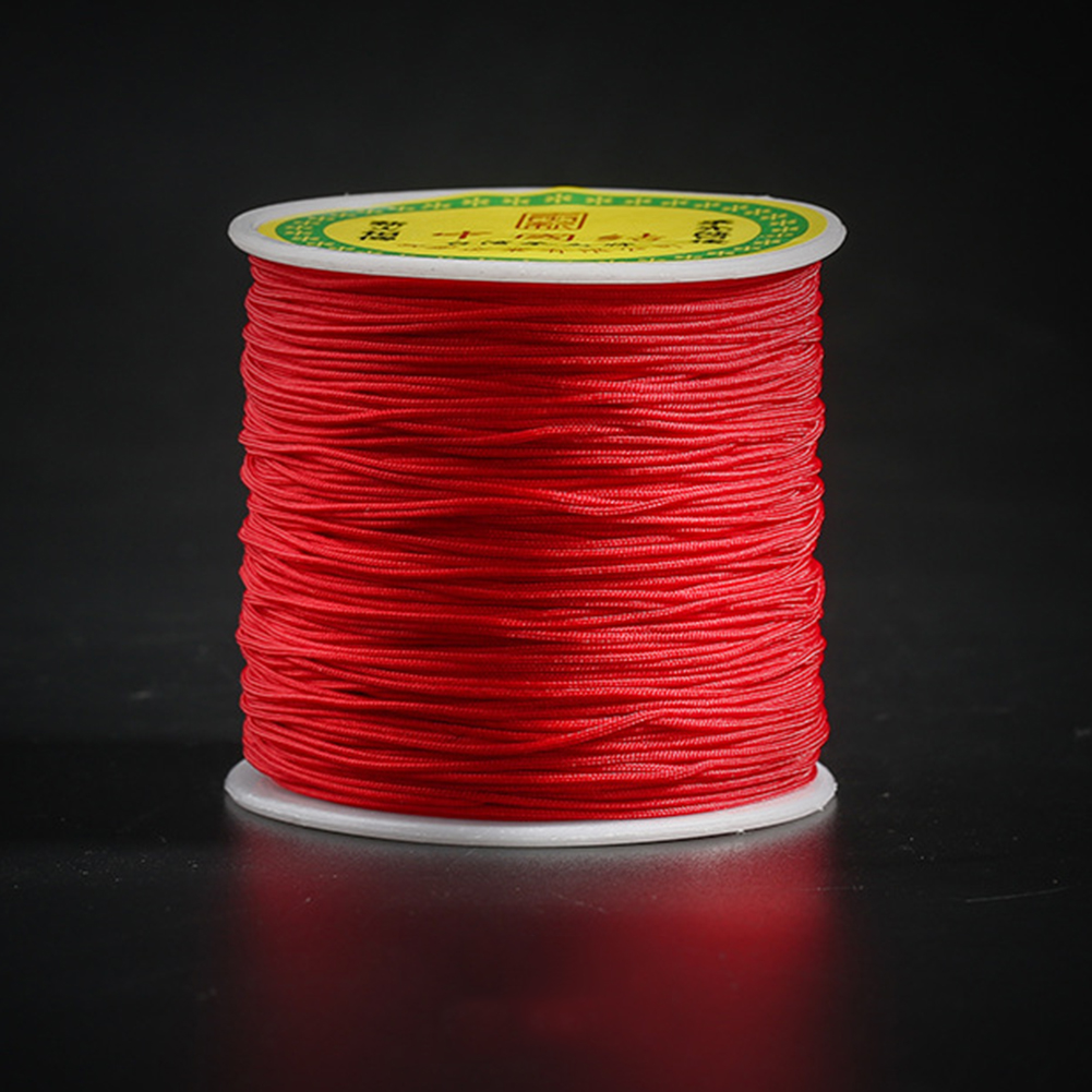 1mm 100m Nylon macramé chino nudo cordón pulsera cuentas hacer joyas DIY borlas cuentas Shambala hilo herramienta de coser