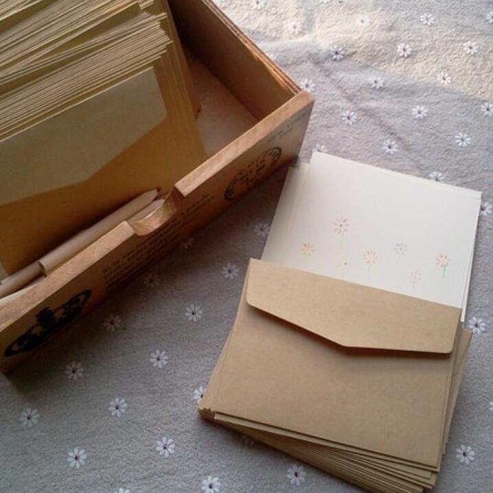 50PCS/lot Simple Vintage Kraft paper envelope wedding Students diy handmade envelope 160*110mm school and office supplier