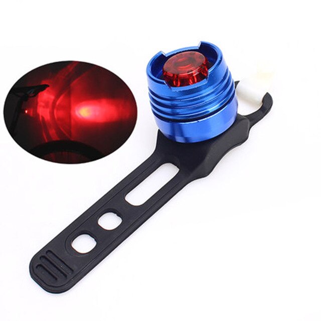 Led Waterdichte Fiets Fiets Voor Achter Staart Helm Rood Flash Lichten Veiligheidswaarschuwing Lamp Fietsen Veiligheidswaarschuwing Licht: Blauw