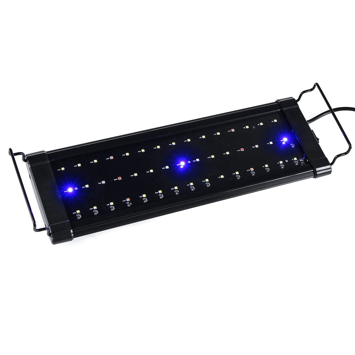 LED Aquarium Light Multi-Color Full Spectrum 30-40cm Super Slim Fish Tank Aquatic Plant Marine Grow Lighting Lamp EU Plug
