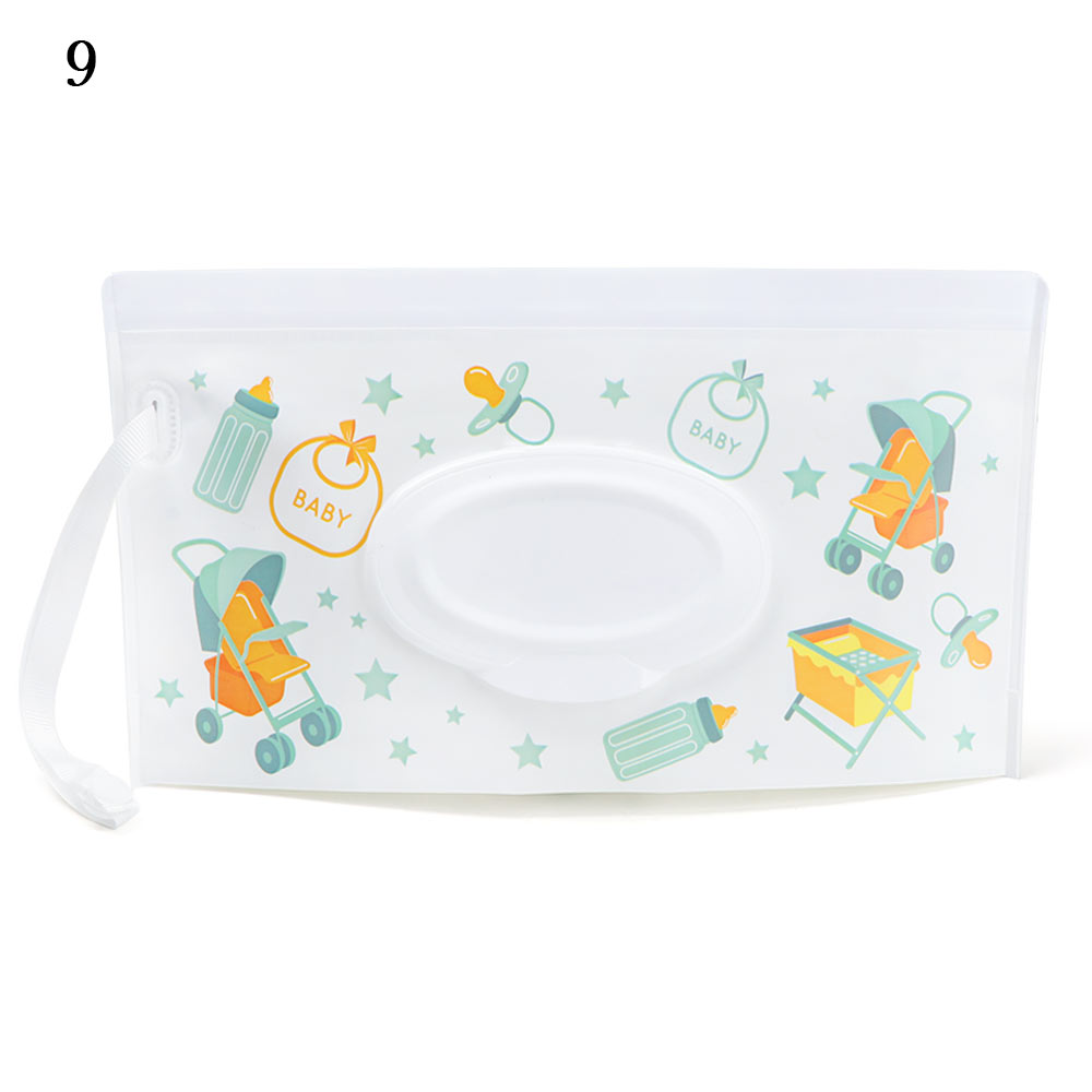 New EVA Baby Wet salviette custodia porta salviette uso riutilizzabile borsa per salviettine umidificate Flip Cover scatola per fazzoletti passeggino per esterni accessori: Style 1-9