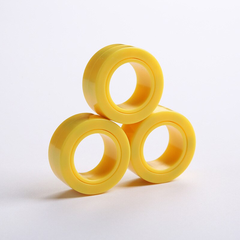 ZK20 EDC Stress Relief Magnetic Ringe Zappeln Spielzeug Für Angst Anti-stress Roller Fingertip Spielzeug Erwachsene Kinder Finger Spinner: C