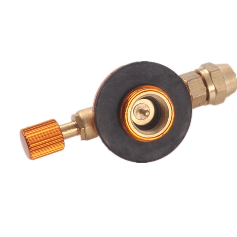 Adaptador de recarga de propano para estufa de Gas de acampada al aire libre, acoplador de tanque de cilindro plano, accesorios de carga de Gas para cocina y hogar