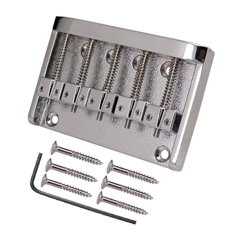 A Set 5 Strings Bass Bridge for Bass Guitar Saddle... – Vicedeal