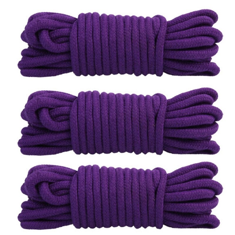 Wschic 3Pcs Soft Cotton Rope,32 Feet Multi-Function Natural Durable Braided: C