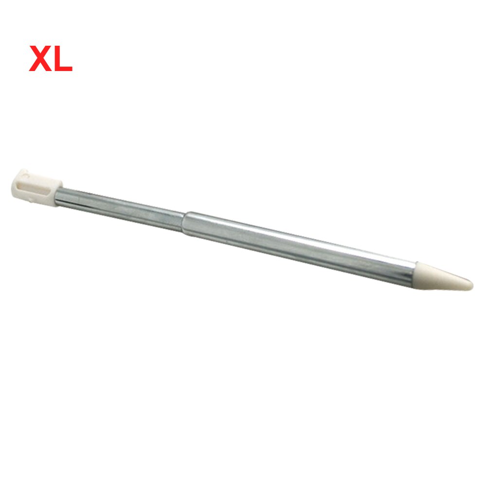 Lápiz Stylus escritura portátil extensible asistente piezas de repuesto consola de juegos Metal práctico para L I DS XL: White XL