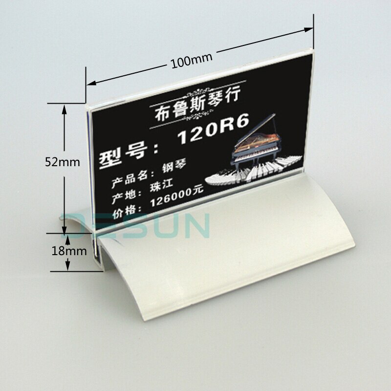 A4/A5 Vertical/Horizontal Table Display 210*297 Meeting Room Desktop Holder Menu Display for Restaurant Acrylic Clear Holder: paper size 100x52mm