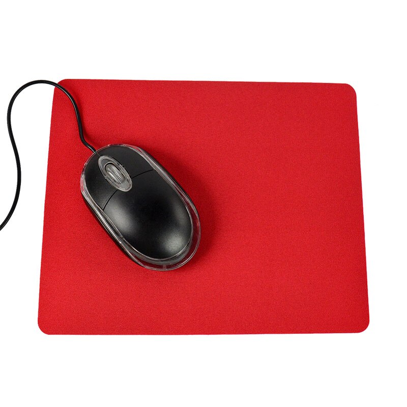 Ultra-thin Square Comfy Anti-Slip Mouse Pad For Optical/Trackball Mat Mice Pad Computer for Gaming PC Laptop Mac 215*175*0.7MM: Red