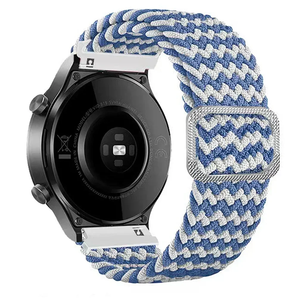 20 x 22mm rem til suunto 5 / 9 peak pro dlc-rem suunto race s/vertical/ocean smartwatch-armbånd flettet nylonrem korrea: Sort gul / 12mm