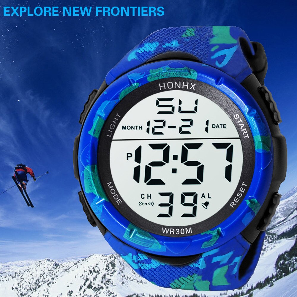 Luxe Sport Casual Mannen Horloges Digitale Man Vrouwen Horloge Siliconen Band Led Elektronische Mannen Horloge Klok Relogio Masculino #3