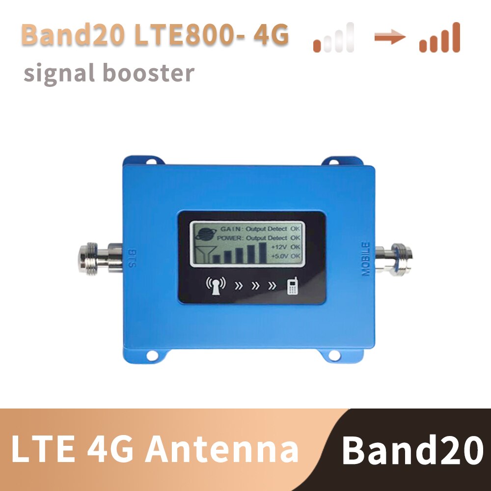 Europe – amplificateur de Signal 4G 20 LTE, 800MHz, antenne non incluse