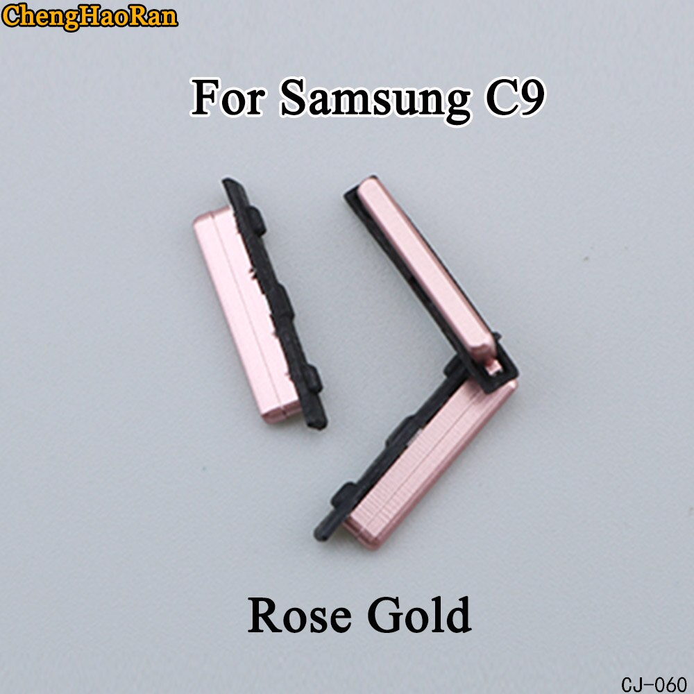 ChengHaoRan Seite Geschmack Für Samsung Galaxis C5 C7 C9 Energie an/aus + hoch/Unten Volumen Geschmack Schlüssel Ersatz: C9-rose gold