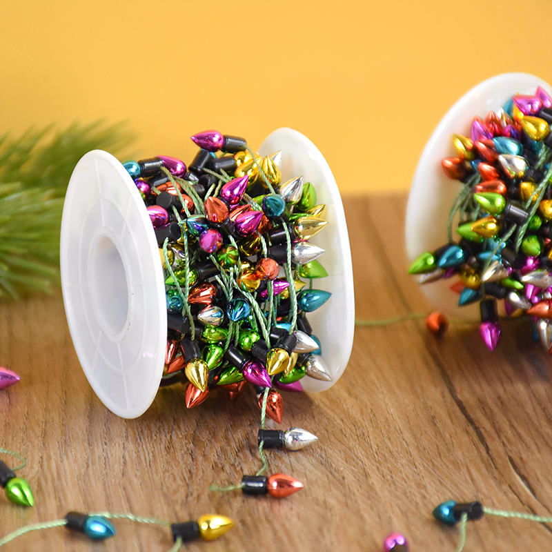 5M/roll Kleurrijke Lampen String Garland Kerst Home Decoraties Kerstboom Ornamenten Navidad Nieuwjaar DIY Poppenhuis Niet LED