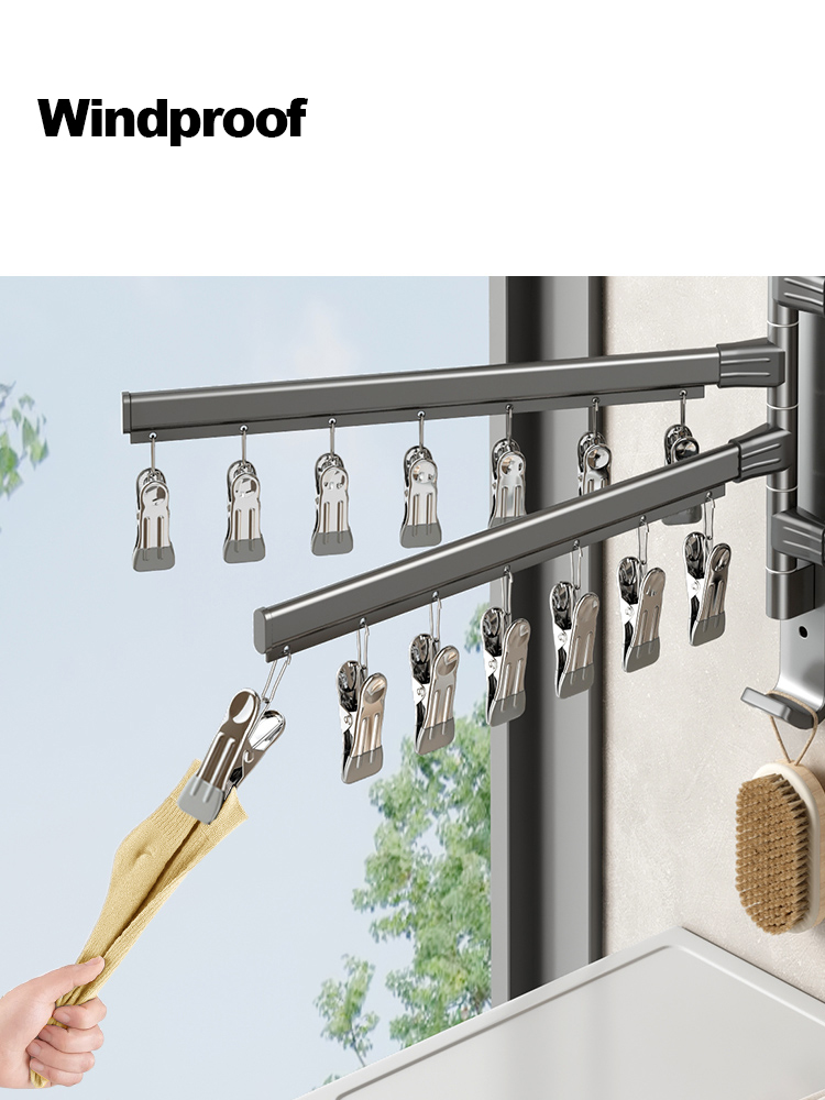 Ganchos de pared para baño, colgador de estante, barra de toalla, toallero plegable, varillas para ropa, calcetines para balcón, sujetador, colgador de toallas, accesorios de baño