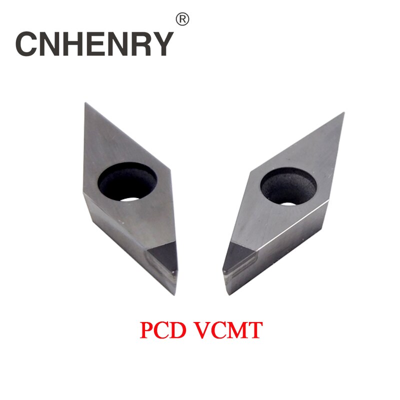 2 stks PCD Bewerking Draaibank Draaien Inserts VCMT 160401/02/04/08/12 CNC PCD Diamond inserts Carbide Draaibank Cutter CNC Gereedschap
