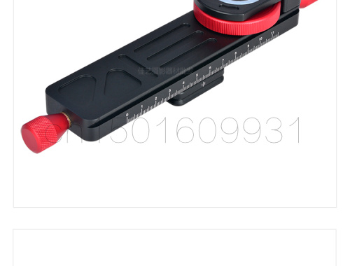 Statief Hoofd 160 Aluminium 2-Way Macro Focusing Rail Slider Plaat Close-up Fotografie Statiefkop met 1/4 "Schroef