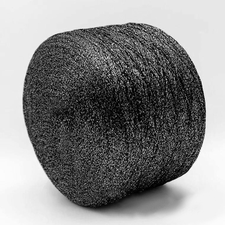 100g Fine Gold Silver Metallic Yarn Sparkly Crochet Metallized Threads Yarns for Hand Knitting DIY Needlework Bulky Yarn