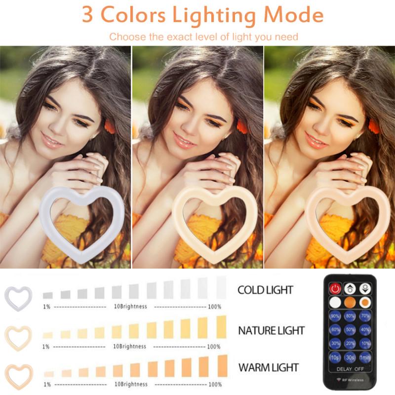 Photo LED Selfie Stick Ring Fill Light 10inch Dimmable Camera Phone Ring Lamp With Stand For Makeup Video Live Studio