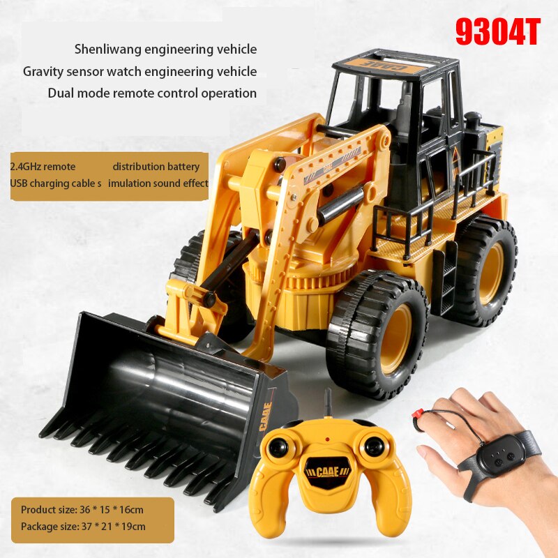 2,4G RC Car 1/28 Gesture Control ingeniería de camión y coche vehículo modelo de juguete para niños niñas niños EIG88: 9304t