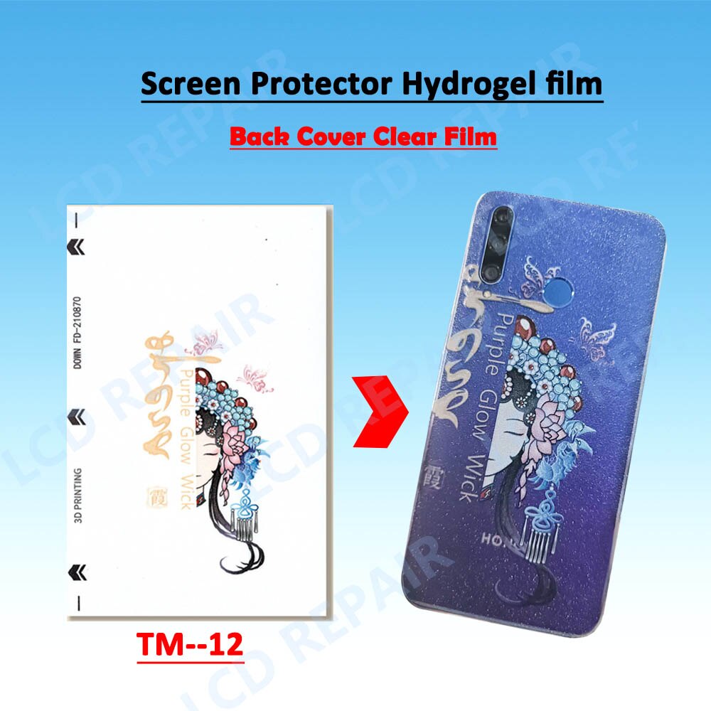 50Pcs 3D Transparent Hydrogel Film Screen Protector Mobile Phone Tablet Watch TPU Hydrogel Sheet For Film Cutter Plotter Tool
