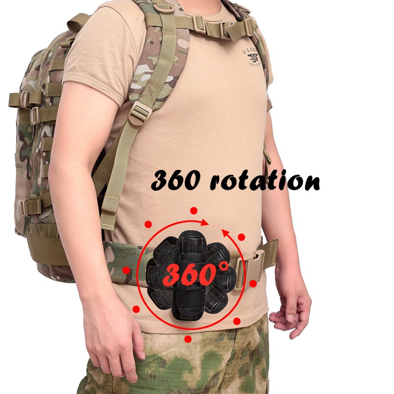 Compatibel Holster Voor Raptor Emergency Response Scharen Outdoor Wandelen 360 Graden Draaibare Zaklamp Pouch Holster Taille Tas