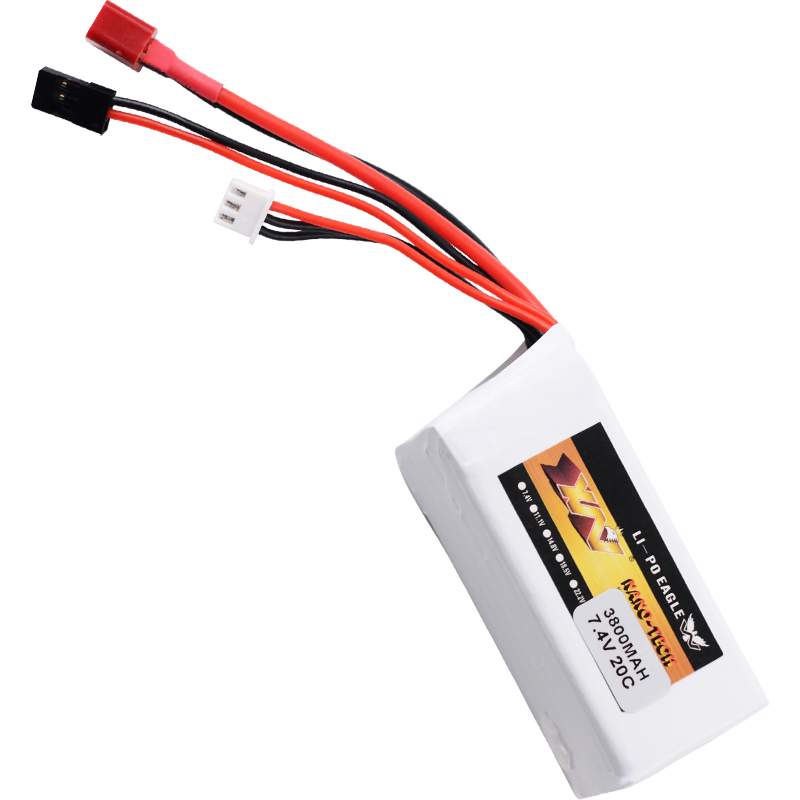 7.4V 3800mAh 20C Lipo Battery For BAJA 5B/5T/5SC Car Model Gasoline Receiver Accessories Parts 7.4V Battery