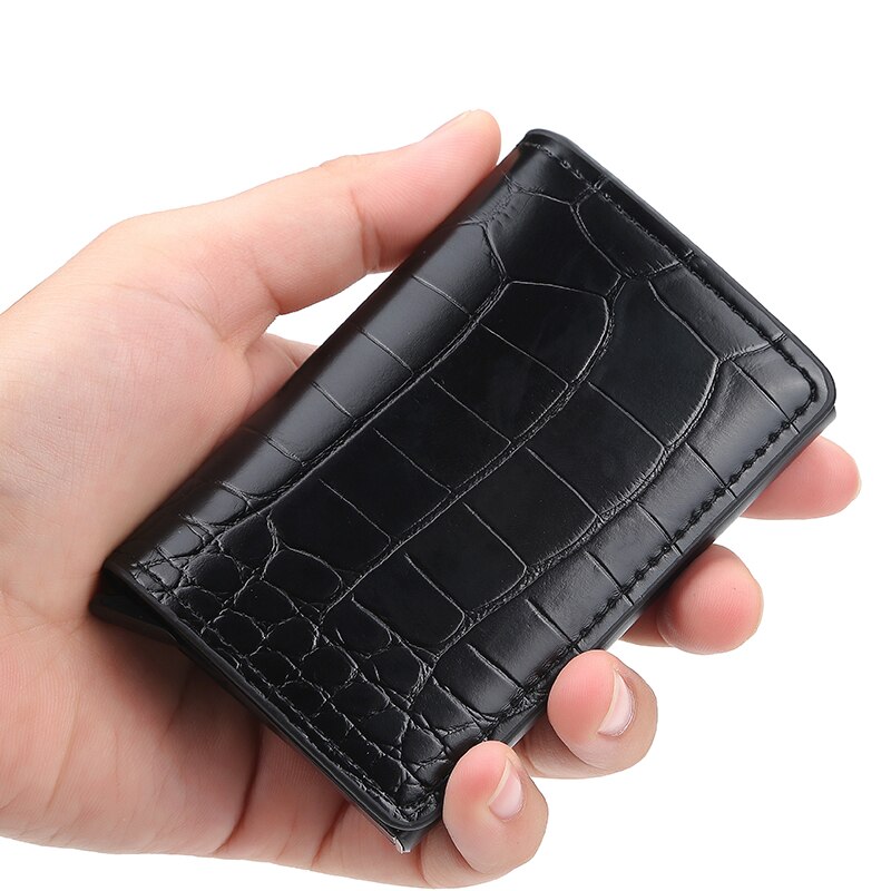 Aluminum Metal Credit Business Mini Card Wallet Man Women Smart Wallet Business Card Holder Rfid Wallet