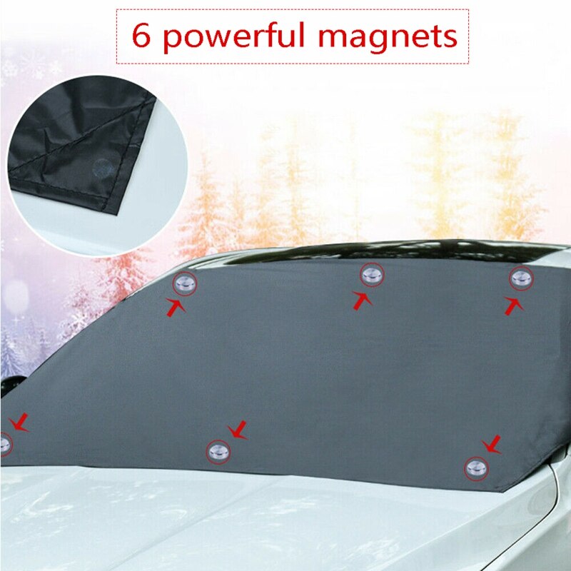 Magnetic Car Windshield Snow Cover Winter Ice Frost Guard Sunshade Protector