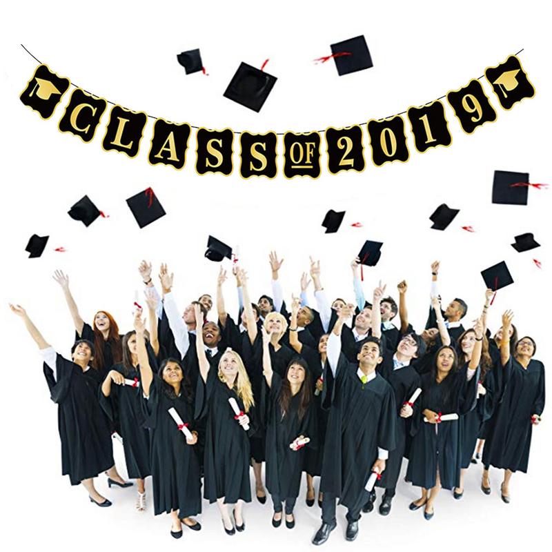 CONGRATULATIONS Banners Graduation Banners Class of Flags Photo Frame Banner Graduation Party Outdoor Indoor Decorations