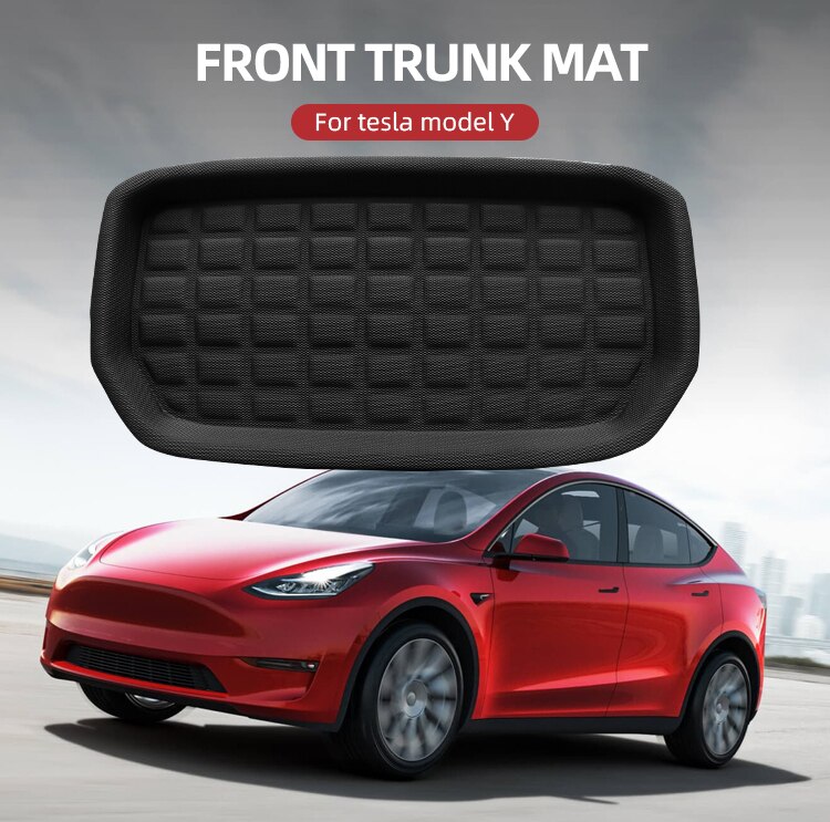 Voor Tesla Model Y Auto Front Kofferbak Opslag Matten Cargo Tray Mat Accessoires