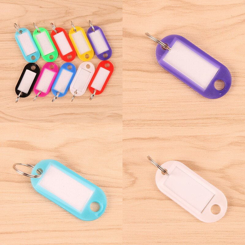 3 stuks sleutelhangers, sleutel-id-labels, meerkleurige bagage-id-labels, hotelnummerclassificatiekaart met sleutelhangers