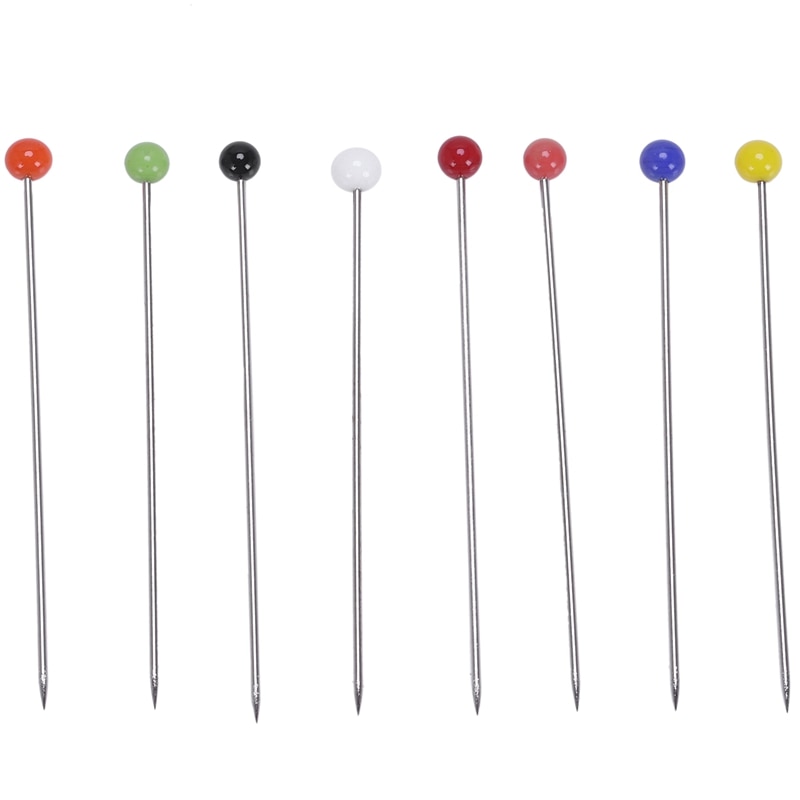 250 Pieces Sewing Pins Ball Glass Head Pins Straig Grandado