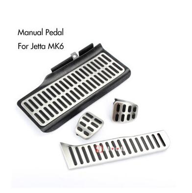 Stainless Steel Car Pedal Pedals Cover for Volkswagen Vw Golf 5 6 Jetta MK5 MK6 Scirocco CC Passat B6 B7 TIGUAN Toureg Octavia