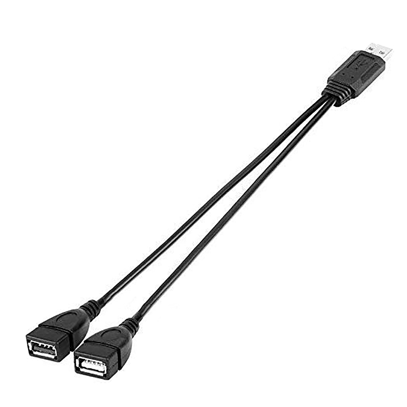 Câble séparateur USB 2.0 A mâle vers double USB femelle, câble de chargeur