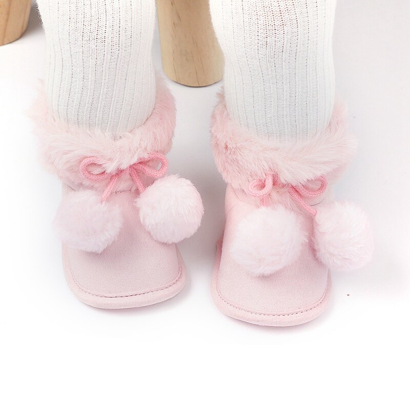 Baby Schoenen Winter Zuigelingen Baby Meisje Laarzen Mode Katoen Laarzen Casual Babyschoenen Boot Antislip Zachte Tong Schoenen fit 0-18M