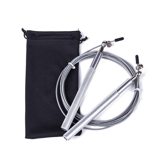 3M Crossfit Jump Seil Ultra-speed Kugellager Springseil Stahl Draht springen seile für Boxen einstellbare Gym fitness Training: silver